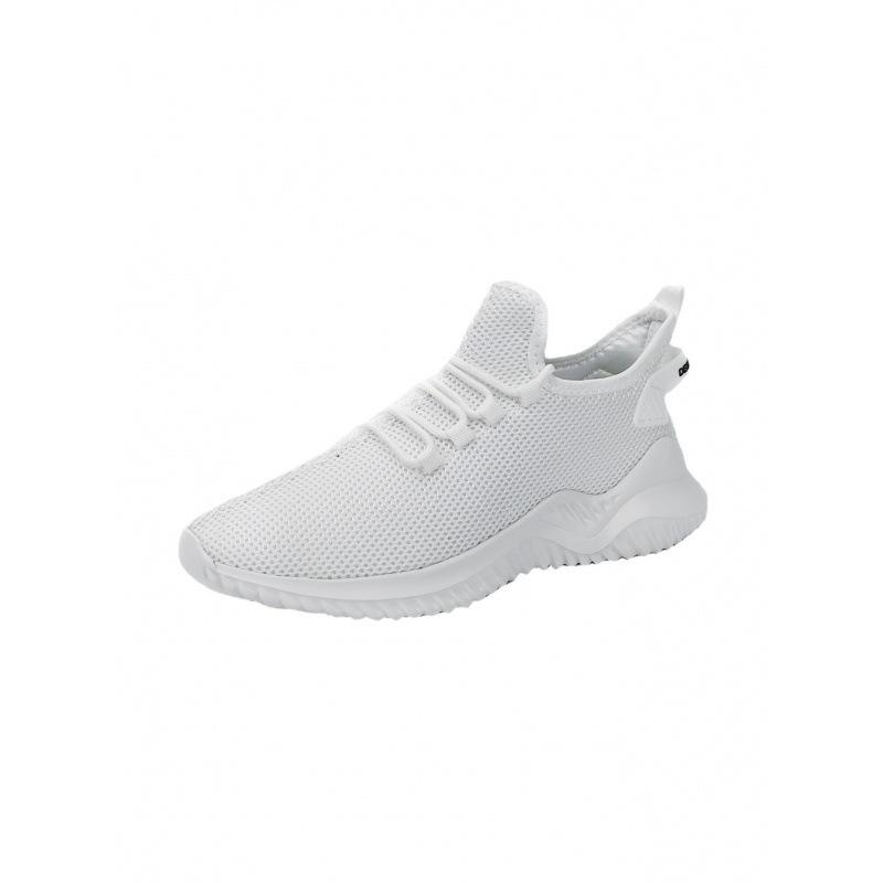Four Seasons Lightweight Fly-woven Sneakers Breathable Mesh Running Men's Shoes Large Size Youth Platform Shoes