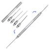 Secure Grip Fishing Bait Needle with Line Scissors Bait Drill Stringer Bait Needle Kit  for Pellets