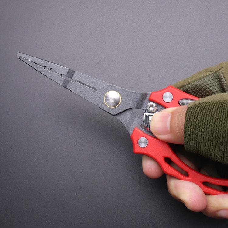 Stainless Steel Fishing Pliers Hook Remover Outdoor Fish Line Cutter Tool Comfortable Grip Scissors Fishing Accessories