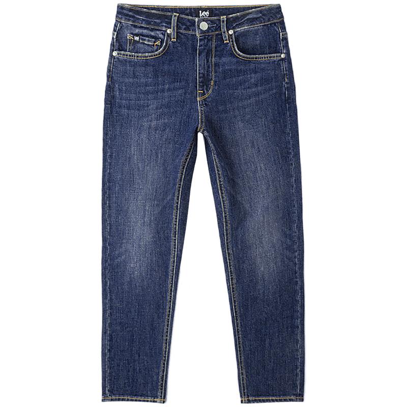 

Lee 413 Women s High-Waist Straight Leg Dark Blue Jeans