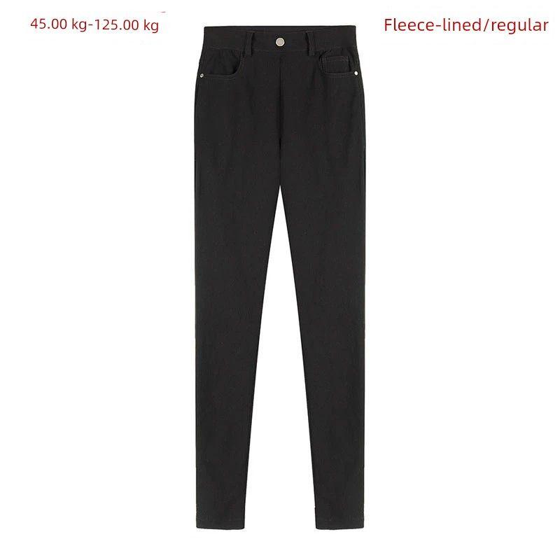 

Amazon Skinny Jeans Elastic Thickening Oversize Women s Clothing White regular Plus size XL