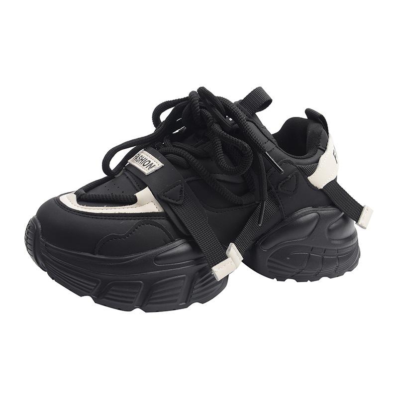 

Popular platform dad shoes children s models 2025 new spring heightening soft-soled sports shoes fashion casual shoes 35