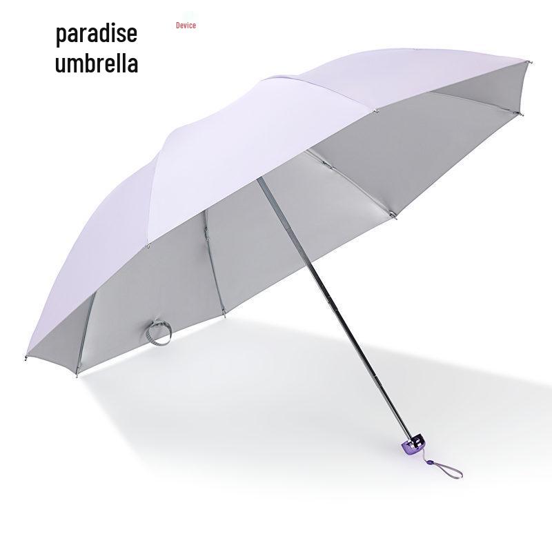 Tiantan Foldable UV Protection Sun and Rain Umbrella - Three-Fold Sunshade for Men, Women, and Students