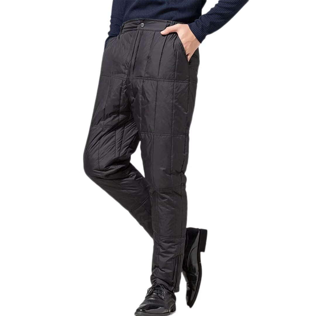 

Пуховые ультра-большие длинные передние брюки для холодной погоды, теплые, для треккинга, с высокой термостойкостью, для скалолазания [Yucahype] мужские брюки, легкие, размер, 90%