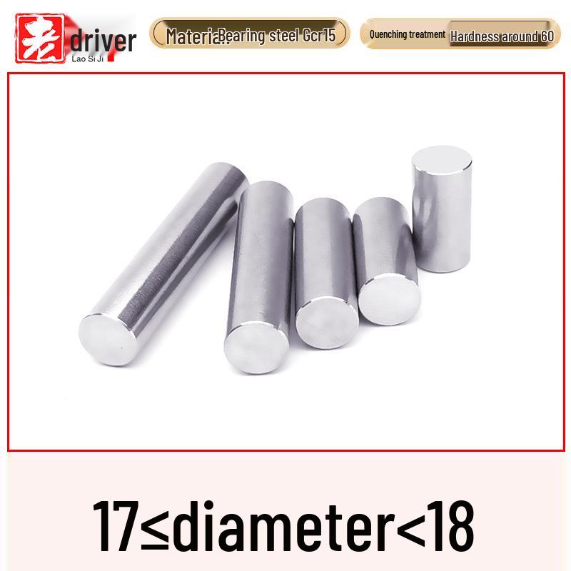 

17mm High Hardness Steel Needle Roller Bearing: GCr15 Quenched Cylindrical Pin Shaft for Mechanical Locating 17mm x 17mm cylindrical pin