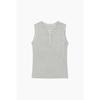 Benetton Half Button Stripe Sleeveless Bats94541