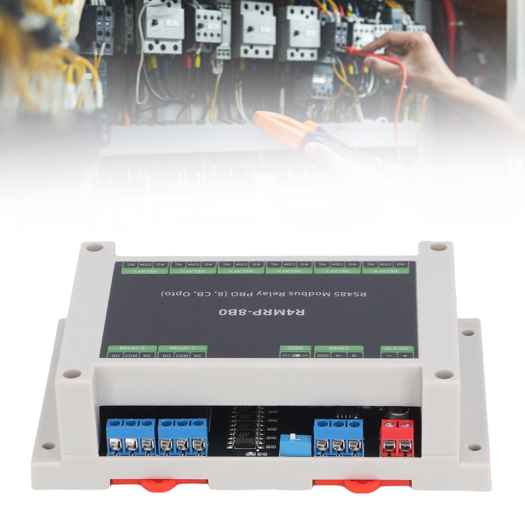 8 Channel Industrial Analog Acquisition Module, OptocOuperier RTU Isolation Module Support 485 Interface with Resistance Dipping