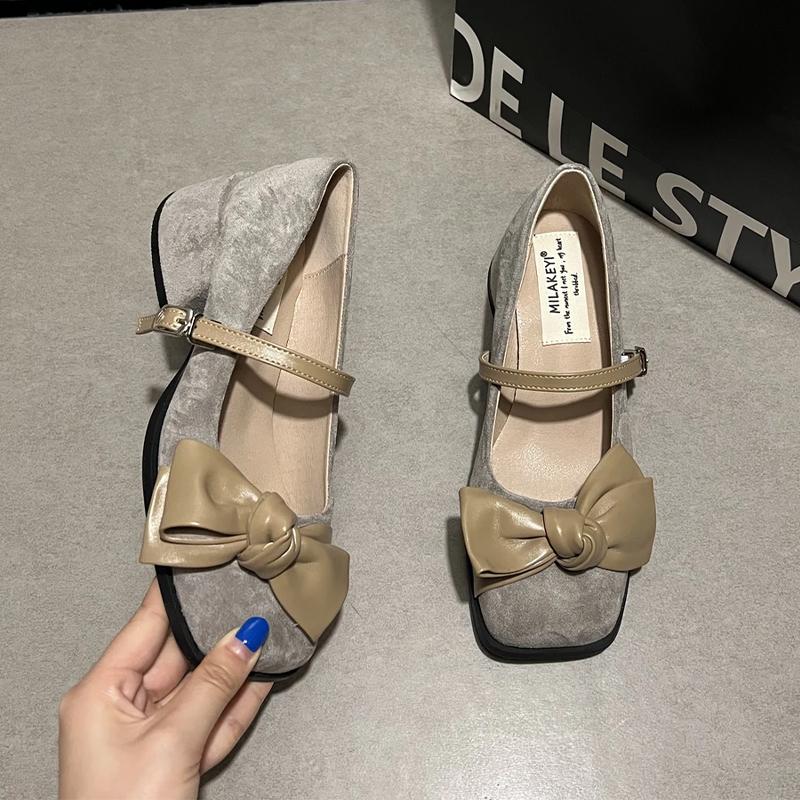 Fashion Bow Women Mary Jance Shoes Fashion Dress Lolita Luxury Shoes Designer Women Pumps 2025 New Elegant Party Loafers Zapatos Mujer