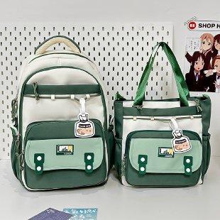 School Season Junior High School Student Schoolbag Female High School Student Large Capacity Backpack Student Casual Contrasting Color Backpack