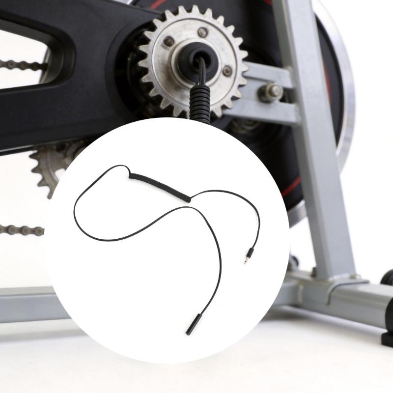 Music Extension Cord Exercise Bike Sensors Cable With Reinforced Spring Design Perfect For Spin Bike Fitness Equipment