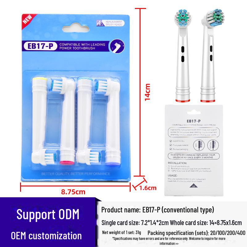 Oral-B Compatible Bolielang Soft DuPont Bristle Electric Toothbrush Replacement Heads