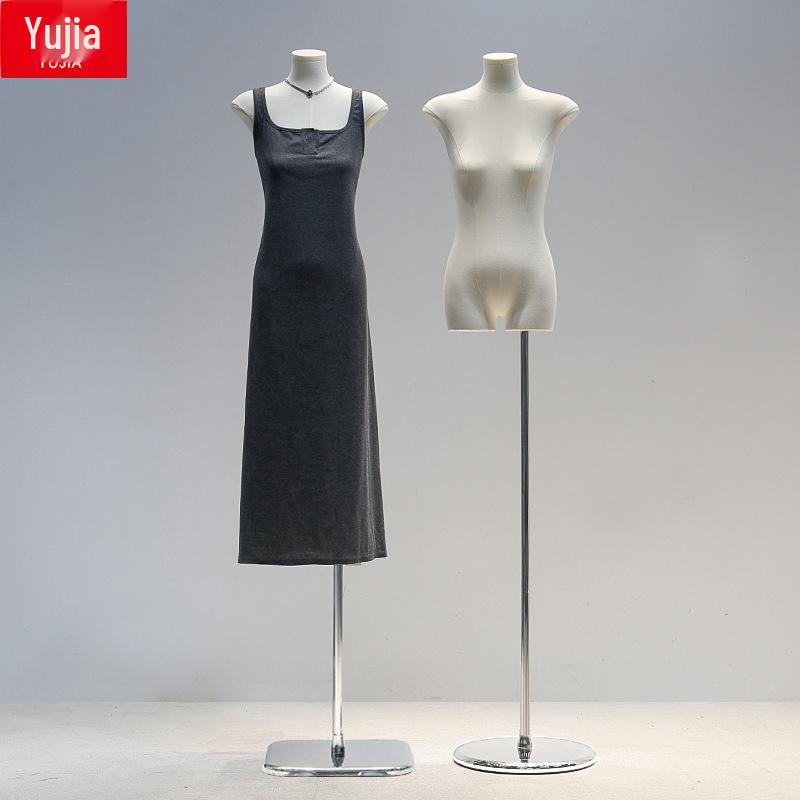 Korean Style Flat Body Female Mannequin with Wide Shoulders for Women's Clothing Display