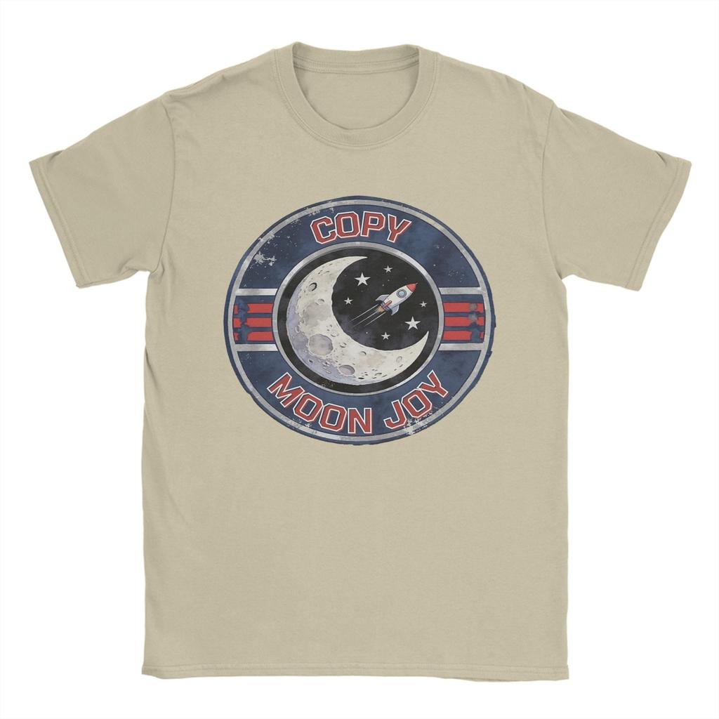 Copy Moon Joy Artemis II Vintage Space Unisex T Shirts Funny Tee Shirt Short Sleeve Round Collar TShirts Cotton Unique Clothing