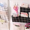Cotton Linen Hanging Storage Bag 7 Pockets Waterproof Organizer for Bathroom Bedroom Wardrobe Wall Mount Home Storage Solution