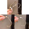 Pearl Bangle Bracelet With Gold Plating For Elegant Office And Casual Wear