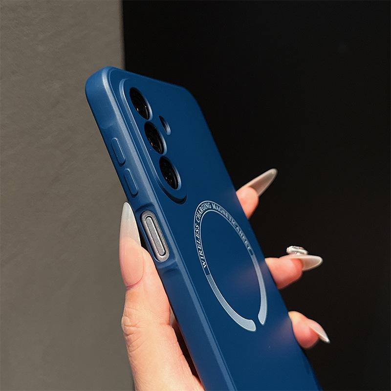 Samsung A17 Rubik's Cube Liquid Silicone Magnetic Phone Case - Full Coverage, Anti-Drop.