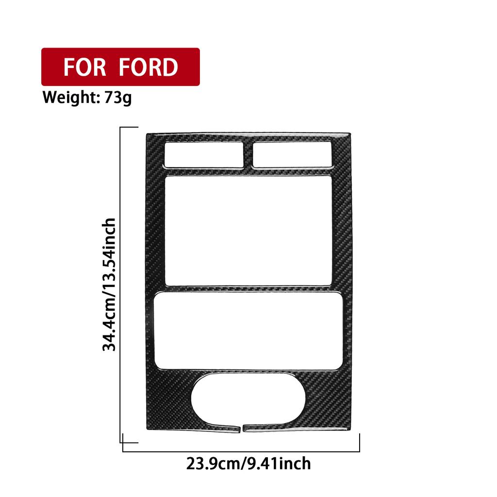 For Ford Expedition 2007-2014 Real Carbon Fiber Stickers Centre Radio AC CD Gear Shift Door Panel Car Accessories Decorative