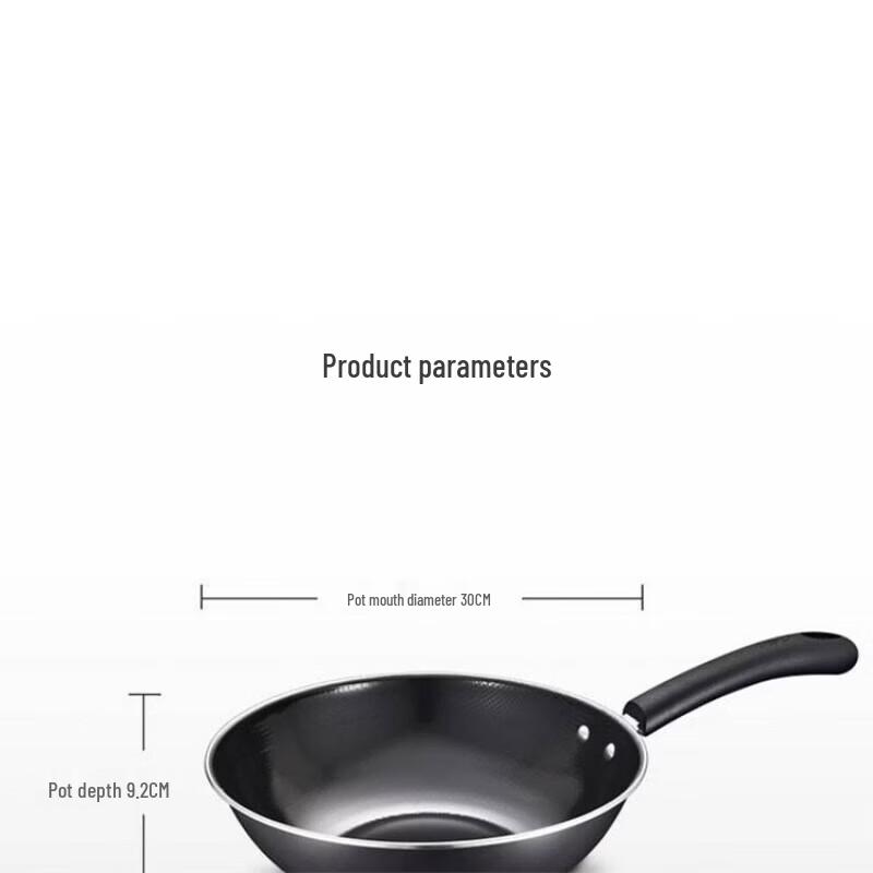ASD Enamel Rust-Proof 30cm Wok