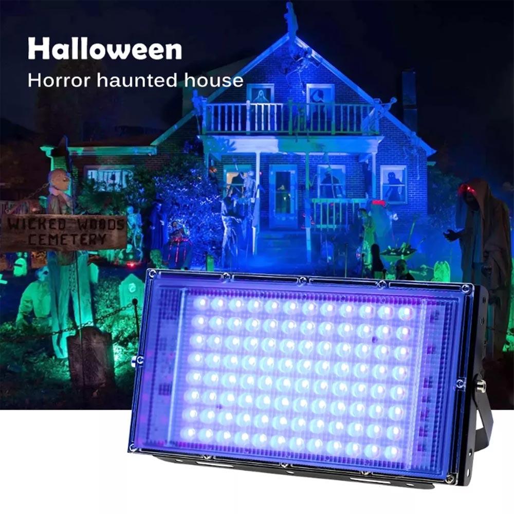 395nm 400nm Led UV Floodlight Ultraviolet Stage Lamp 50W 100W 30W LED Stage Blacklight Waterproof Disco Party Stage Backlight
