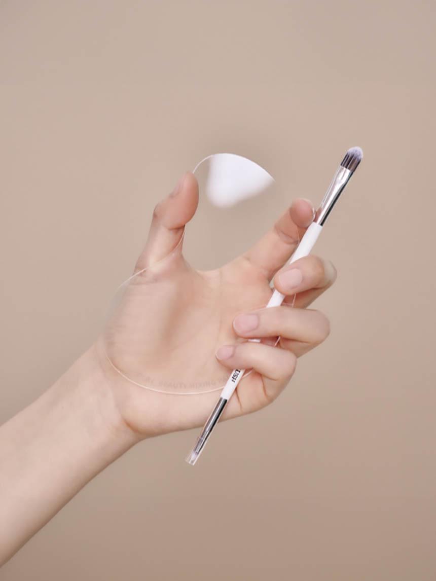 Makeup Mixing Palette & Spatula Set 1ea