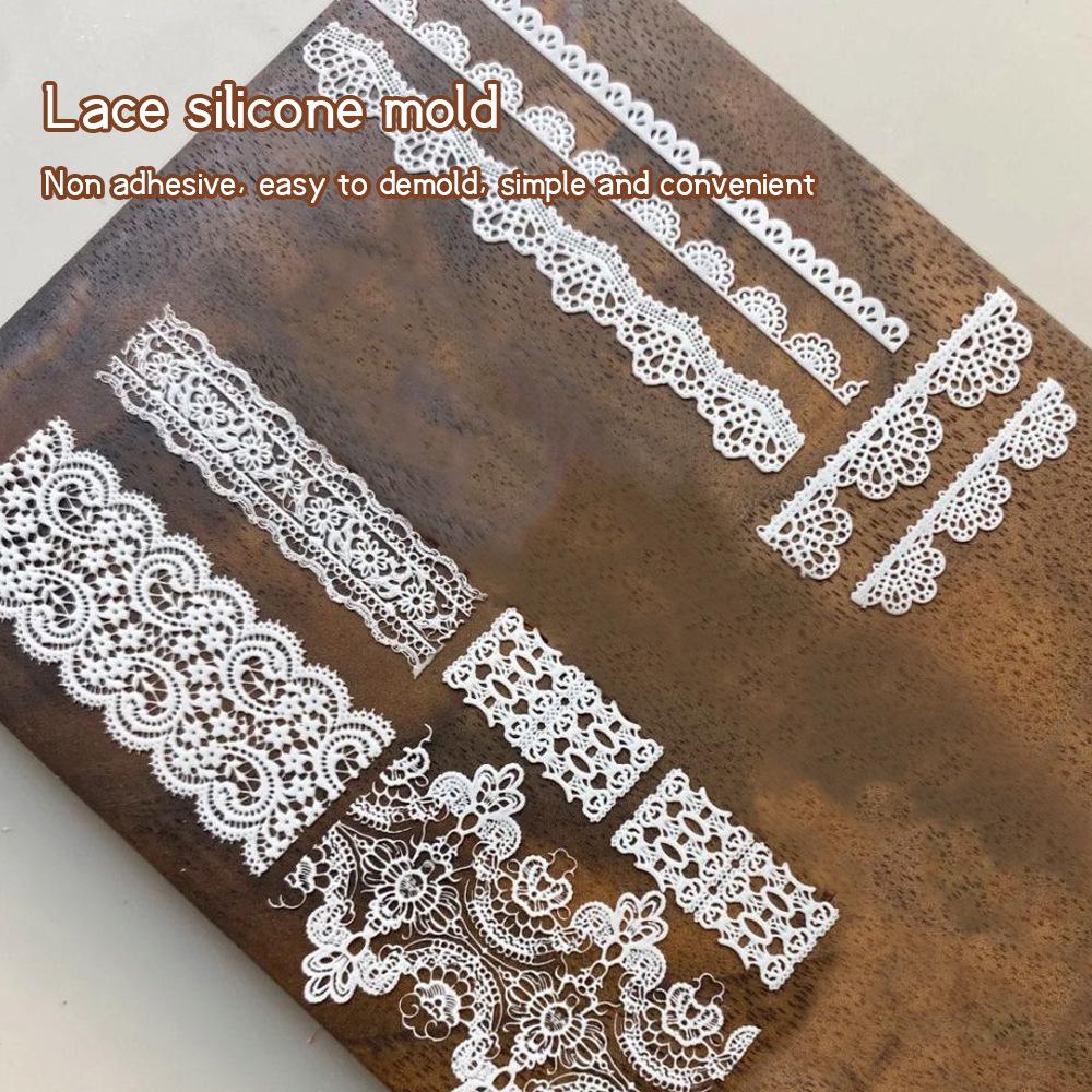 French Lace Silicone Mold for Nail Art - DIY Manicure Decoration Tool