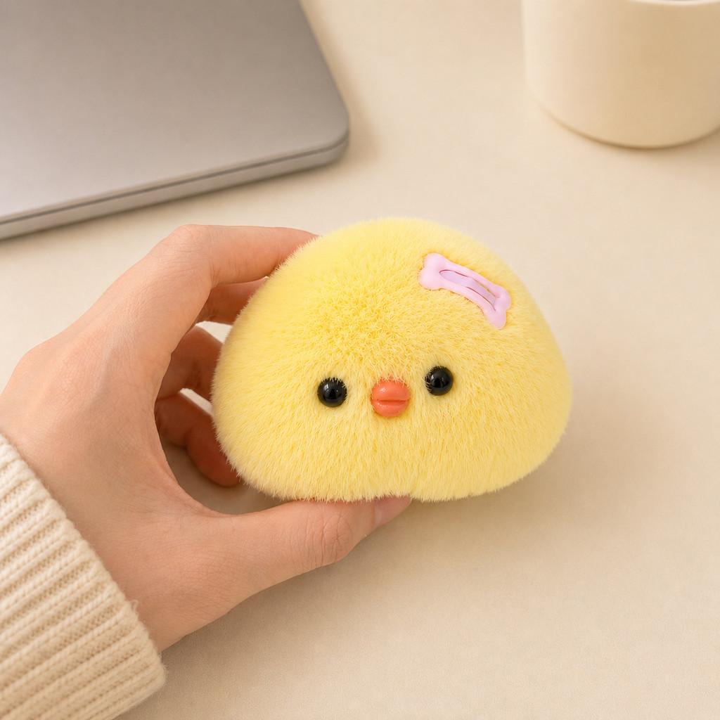 Portachiavi Animale di Peluche con Design Pulcino Cartone Animato Carino per Bambini e Ragazzi