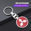 nlvc3 3D Metal Car Key chain Logo Styling Emblem Key Chain Rings For Mitsubishi Eclipse Lancer Outlander Pajero ASX Colt I200 Triton E