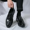 Herrenschuhe große Größe Herren Mokassins mit Fransen zum Hineinschlüpfen Businesskleid Lederschuhe Herren Außenhandel große Größe Freizeitschuhe