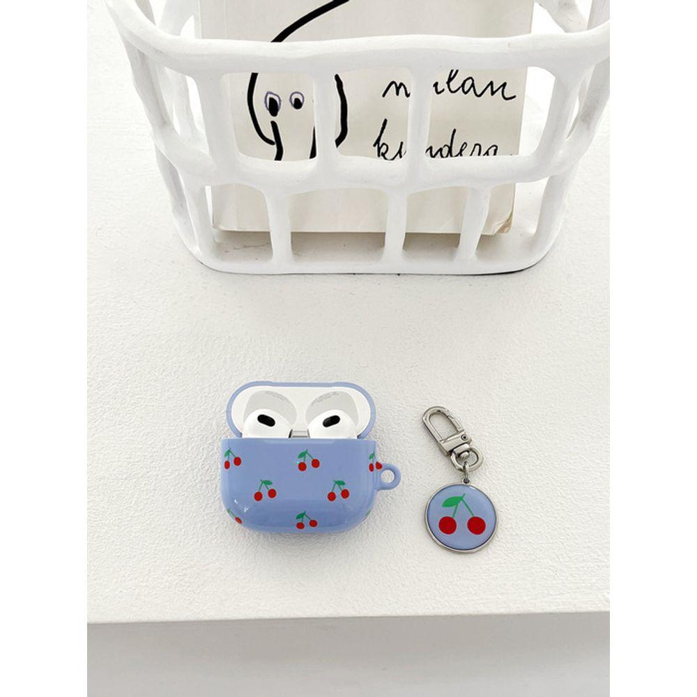Allthesamestudio Cherry Epoxy Keyring (cornflower Blue)