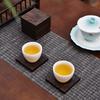 Ebony Solid Wood Tea Coaster Set - Tea Ceremony Accessories for Home or Office
