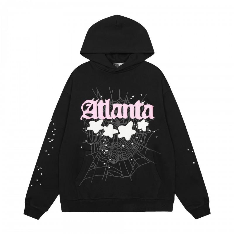 Felpa Oversize Unisex con Stampa di Lettere Metallizzate Stile Hip Hop Felpa in Cotone Uomo Abbigliamento Casual Invernale