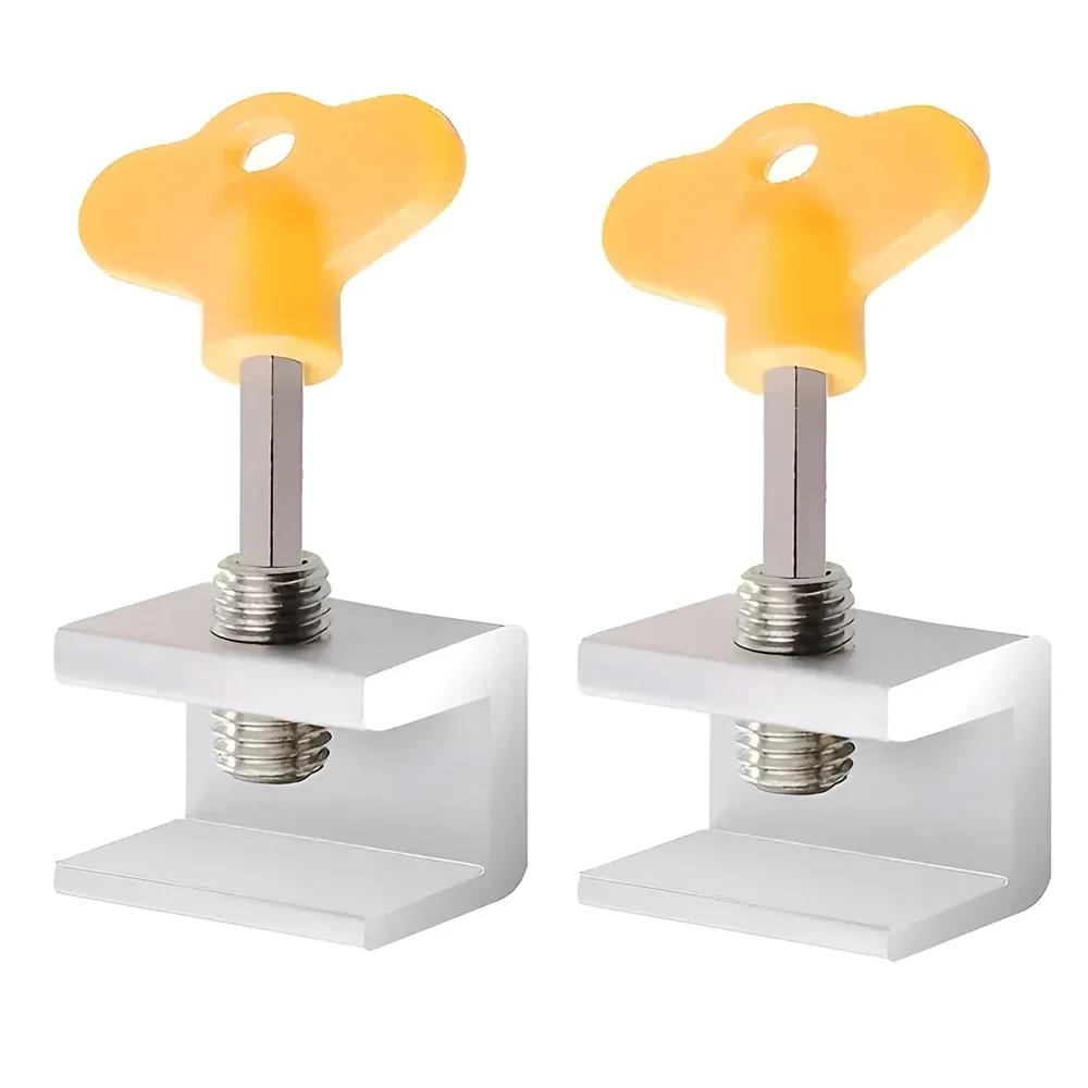 Verstellbarer Fensteranschlag Sicherheitsverriegelungen für Kinder und Haustiere Einbruchsichere Türverriegelung Ohne Bohren Schiebefensterverriegelung Beschläge