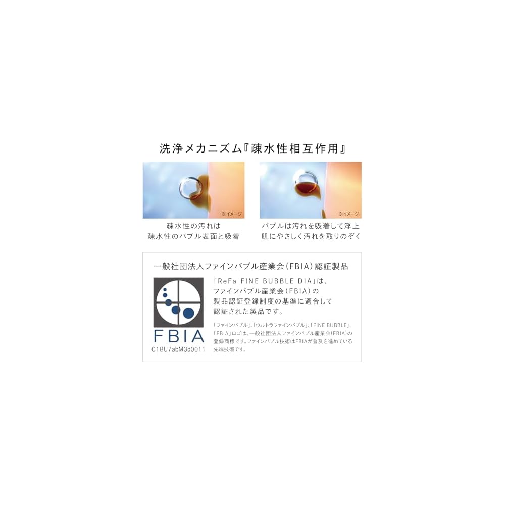 ReFa FINE BUBBLE DIA 150mm Head Size Facial Cleansing Device