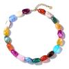 Trendy Resin Bead Chokers Necklace Elastic Cord Fit All Neck Size Great For Parties