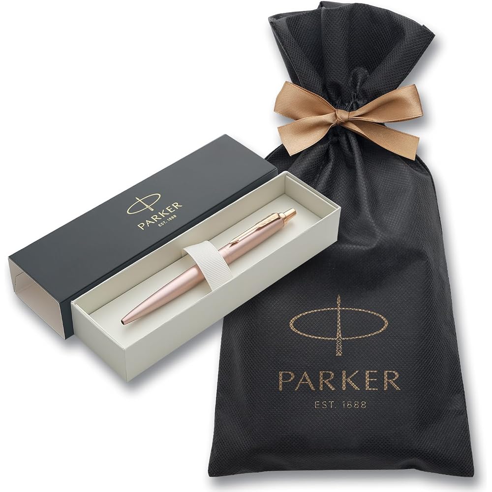 PARKER 2122659ZV3 Parker Ballpoint Pen, Jotter XL, Pink Gold, PGT, Medium, Oily Brand, Wrapping B...