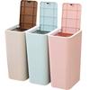 Nouvelle poubelle rectangulaire créative Cuisine Salle de bain Toilettes Poubelle Salon Pièce Avec couvercle Poubelles Poubelle à poussoir nordique