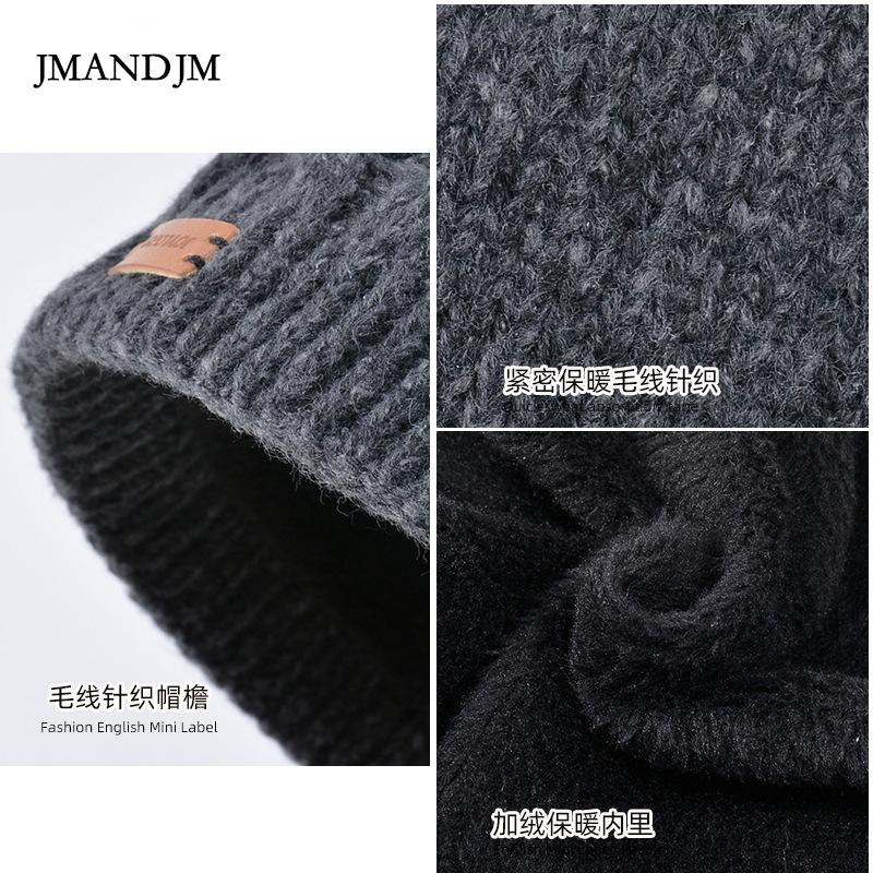 Зимняя шапка женская для верховой езды теплая защитная шапка из шерсти флисовый шарф — фото 5