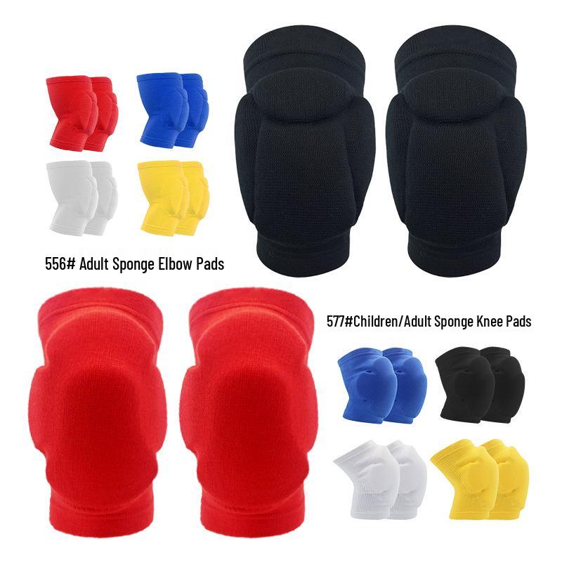 Sponge Anti-collision Knee Pads for Cycling, Ice Skating, Volleyball, Roller Skating, Basketball & Skiing with PU Shock Absorption