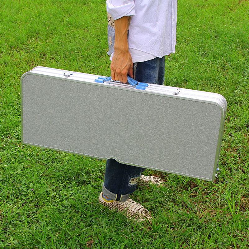Portable Integrated Folding Table and Chair Set