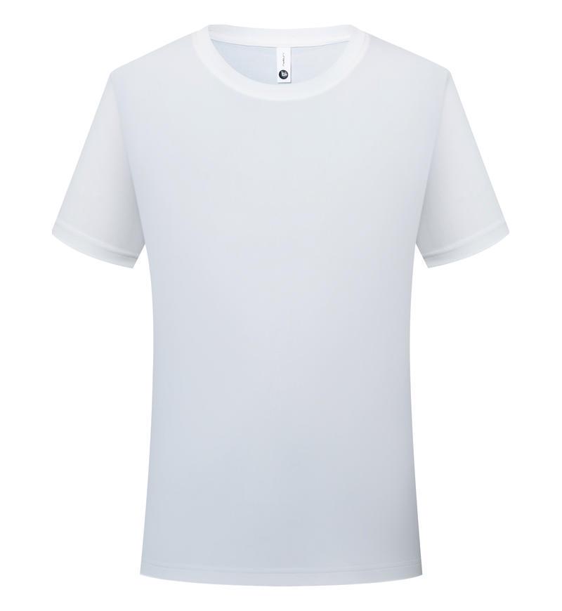 

778 Белая водонепроницаемая футболка с коротким рукавом и круглым вырезом: Удобная, Универсальная, Однотонная Рабочая одежда и Униформа, Идеально подходит для Повседневной носки и Нанесения Принтов на заказ M