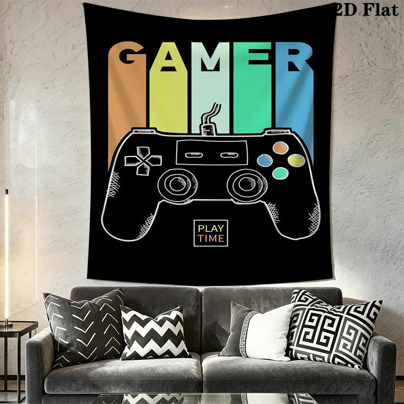 Game Time Wall Tapestry Tapestry Wallmounted Fashion Print Home Decor Background Wall Hanging Cloth Background Cloth