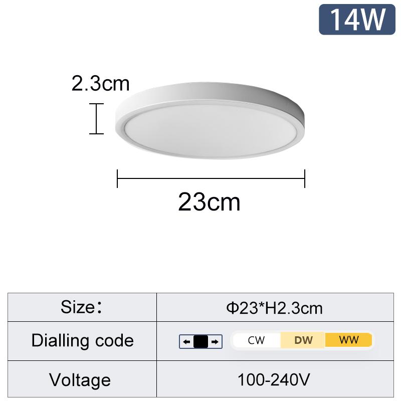 

MARPOU 0,9-дюймовый светодиодный потолочный светильник с регулируемой яркостью для гостиной, переменного тока 110-220 В, теплый белый, холодный белый, натуральный белый, спальня, фойе