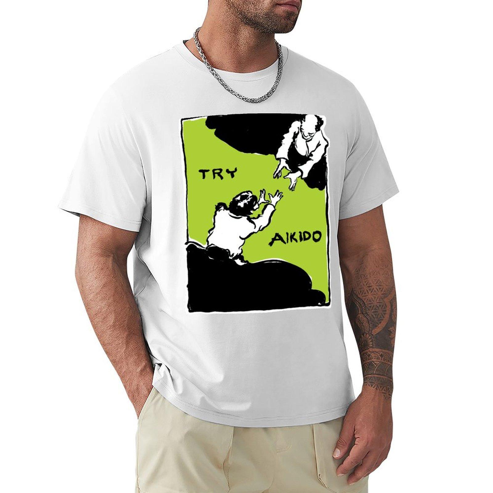Try Aikido TShirt plain graphics sweat Mens t shirts S