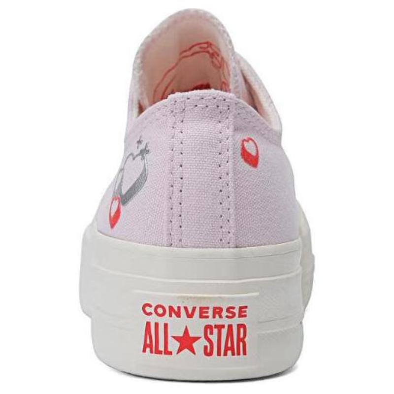 Converse Chuck Taylor All Star Versatile Comfortable and Simple Warm and Non-Slip Low Top Board Shoes Women's Pink