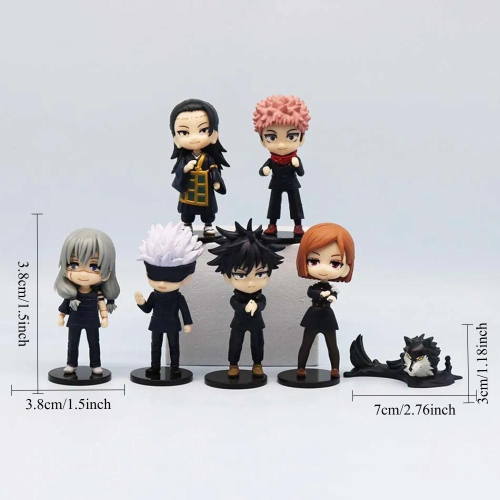 In Stock Mini Jujutsu Kaisen Gojo Satoru Mahito Getou Suguru Itadori Fushiguro Anime Figures Toys