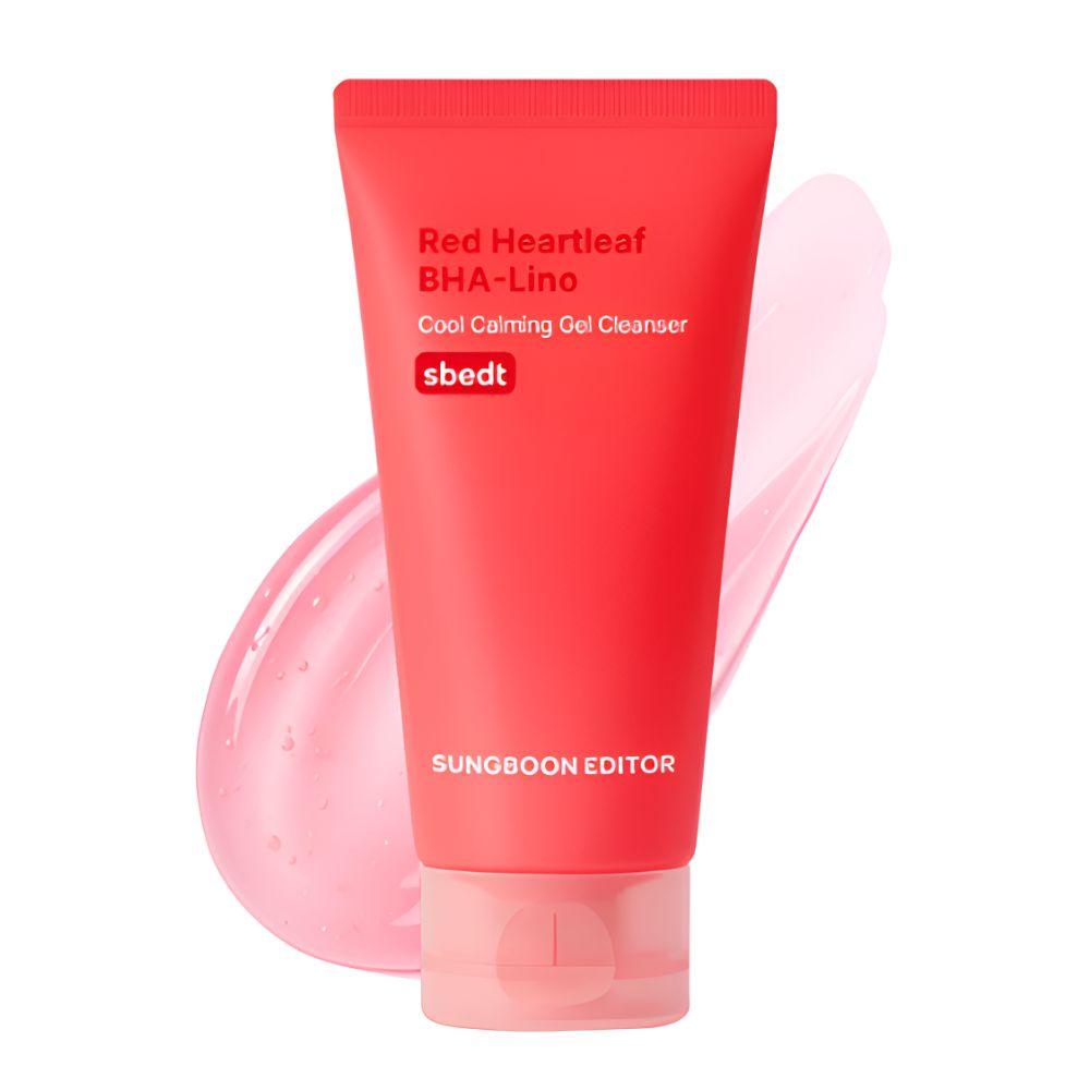 Sungboon Editor Red Heartleaf BHA Linoleic Acid Cool Calming Gel Cleanser Trouble Care Facial Cleanser 120g
