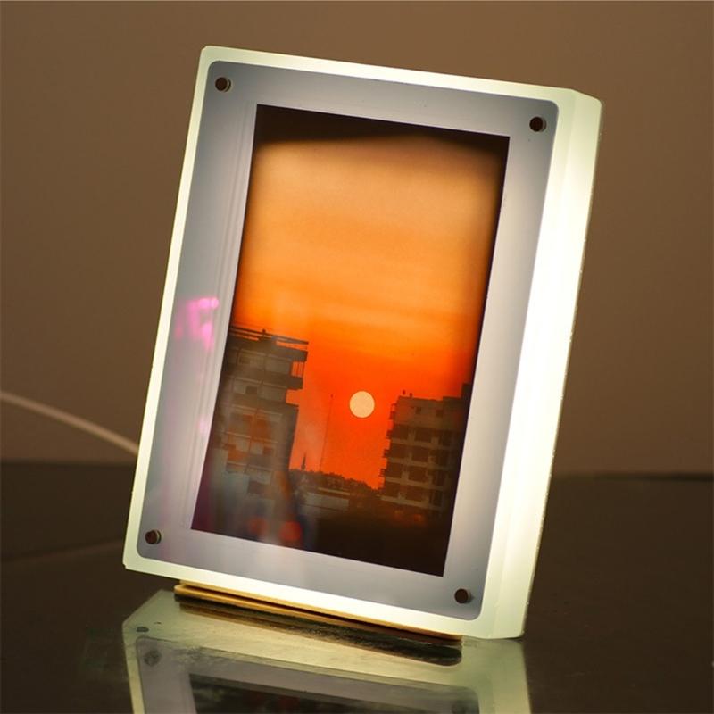 Delicate Light Painting Frame Creating Mold Personalized Artwork Silicone Mold for DIY Enthusiasts and Gift Shops