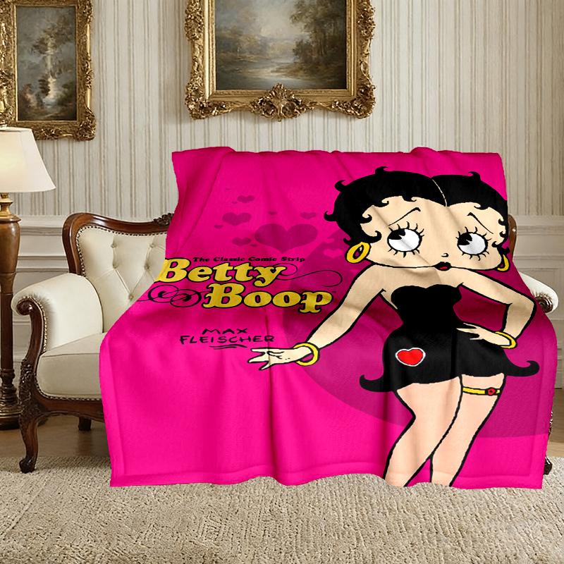 Soft Betty Boop Blanket Perfect for Snuggling Up On the Sofa, Ideal for Cozying Up In the Bedroom