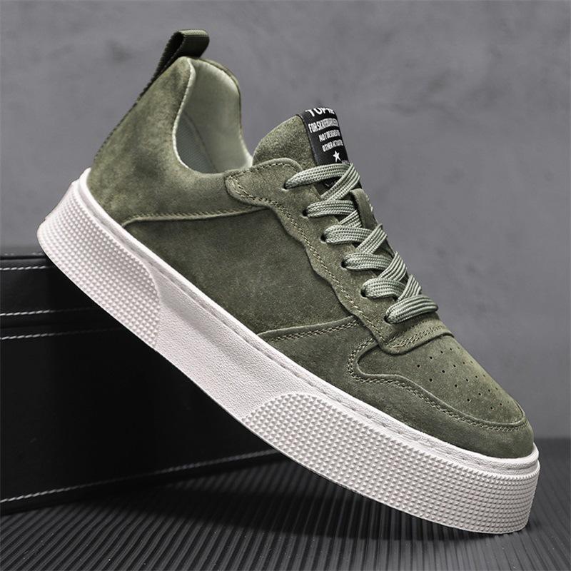 2025 spring new men's board shoes comfortable platform versatile casual fashion men's shoes breathable wear-resistant student shoes