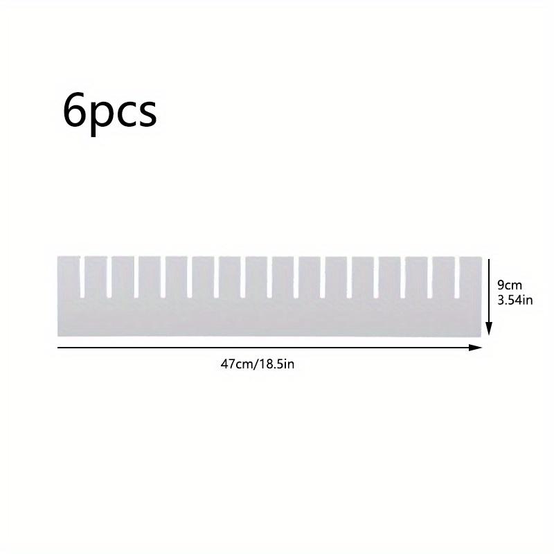 

8/7/6 шт. хорошего качества, органайзер для ящиков, разделитель, регулируемый шкаф для хранения вещей, самодельный комбинированный разделитель для нижнего белья, носков и всяких вещей. 47*9cm(6pcs)